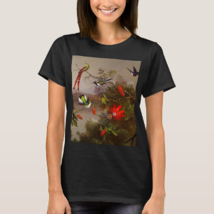 T-shirt Paysage tropical avec dix colibris