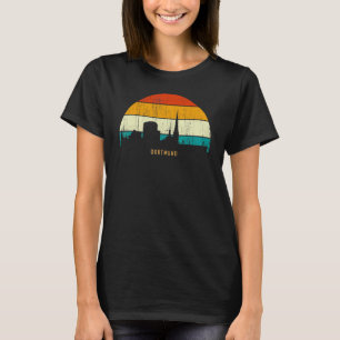 T-shirt Paysage urbain de ville d'Allemagne de style rétro