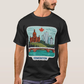 T-shirt Paysage urbain d'Edmonton