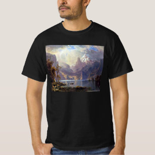 T-shirt Paysage Vintage, Lac Tahoe par Albert Bierstadt