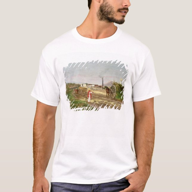 T-shirt Paysans rassemblant la canne à sucre (Devant)