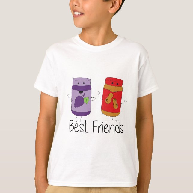 T-shirt PB et J Best Friends Pb et J BFF Dessin (Devant)