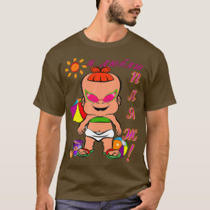 T-shirt PBTEEZ RB0422 I Love the Beach girl 1 Russe