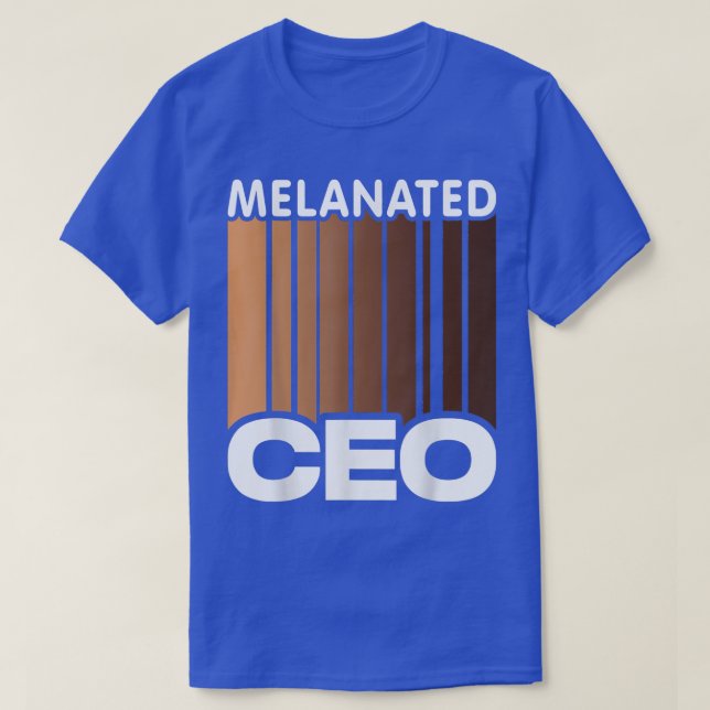 T-shirt PDG Melanated Black Women Propriétaire d'entrepris (Design devant)