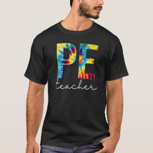 T-shirt Pe Teacher Tie Dye Jour d'appréciation Bonjour Ret