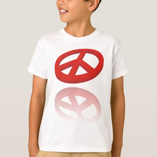 T-shirt Peace 3D / reflexion (Devant)