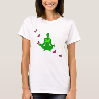 T-shirt Peace and Butterfly - Chemises yoga