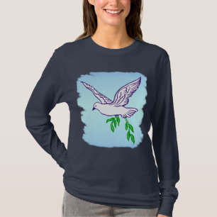 T-shirt Peace Dove Olive Branch Tee