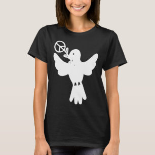 T-shirt Peace Dove Peace Sign White Dove Peace