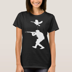 T-shirt Peace Dove vs Soldier Anti War Peace