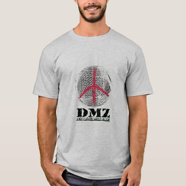 T-shirt Peace Globe pas de guerre pas de combat pas de vio (Devant)