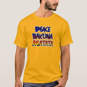 T-shirt Peace Hakuna Matata Gradient Art
