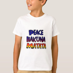T-shirt Peace Hakuna Matata Gradient Art