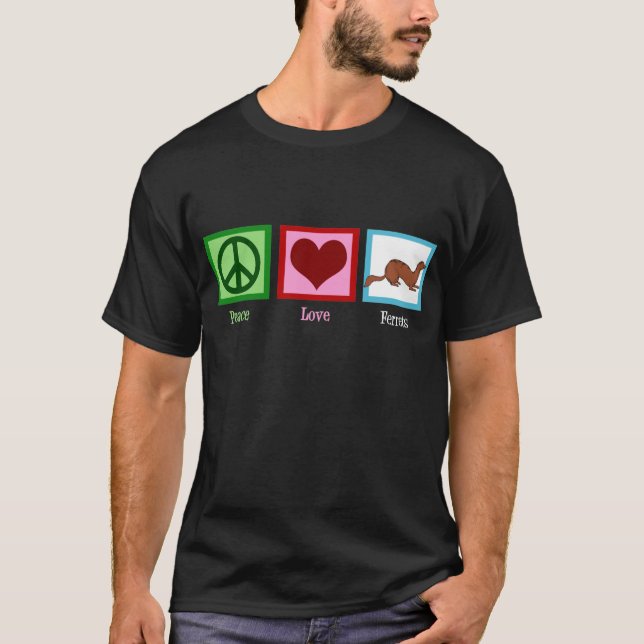 T-shirt Peace Love (Devant)
