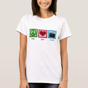 T-shirt Peace Love Action !