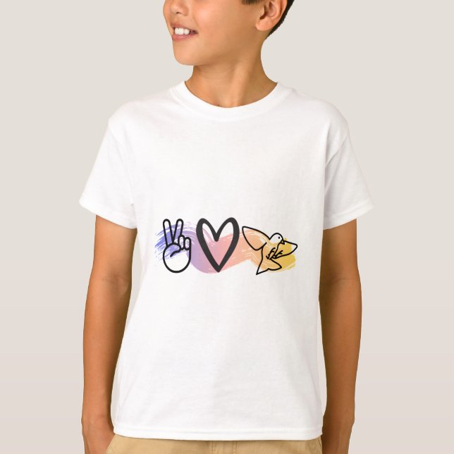 T-shirt Peace love birds birding (Devant)