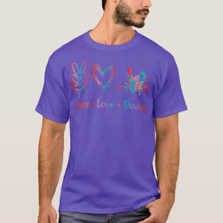 T-shirt Peace Love Bowling Sublimation T