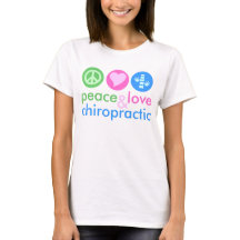 T-shirt Peace Love & Chiropractic