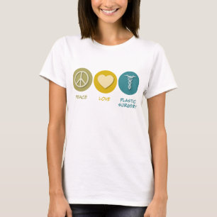 T-shirt Peace Love Chirurgie plastique