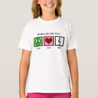 Peace Love Choir Cute Custom Chorus Girls