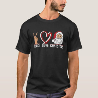 T-shirt Peace Love Christmas