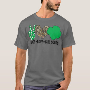 T-shirt Peace Love Cookie Scout For Girls Bakery Cookie Se