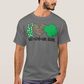 T-shirt Peace Love Cookie Scout For Girls Bakery Cookie Se