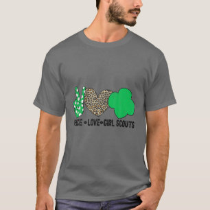 T-shirt Peace Love Cookie Scout For Girls Bakery Cookie Se