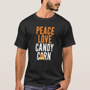 T-shirt Peace Love Corn Funny Kids Adultes Halloween