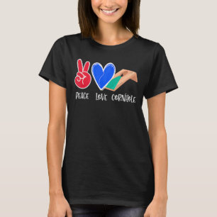 T-shirt Peace Love Cornhole Team Bean Bag Cornhole 4