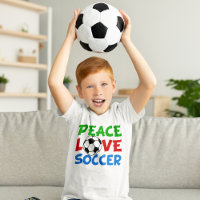Peace Love Football Enfants mignons