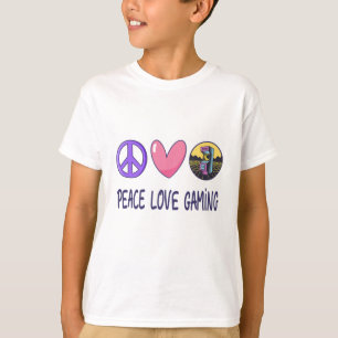 T-shirt Peace Love Gaming