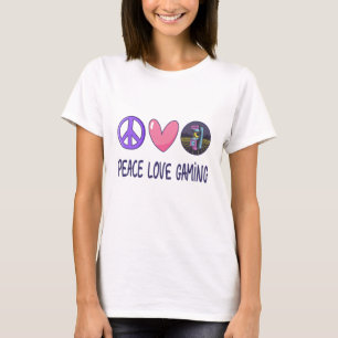 T-shirt Peace Love Gaming