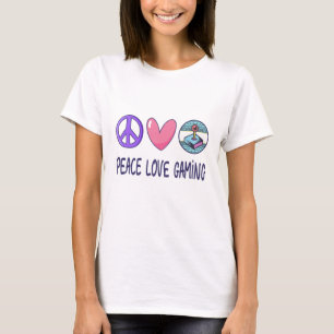 T-shirt Peace Love Gaming