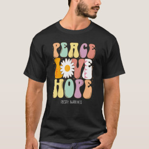 T-shirt Peace Love Hope Obesity Sensibilisation