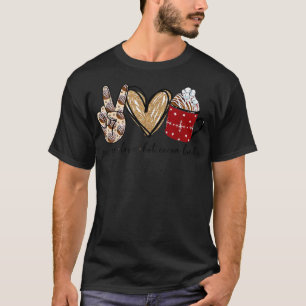 T-shirt Peace Love Hot Cocoa Bombs Joyeux Noël Famille