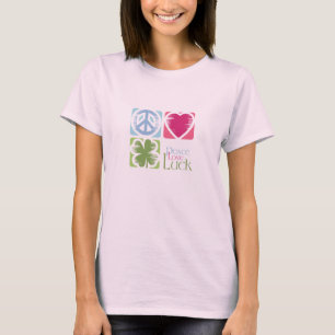 T-shirt Peace, Love & Irish Luck (v.02)