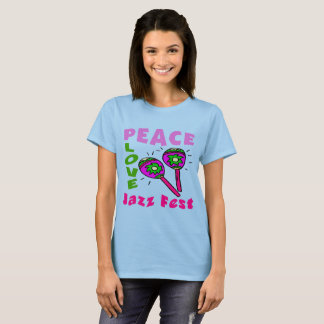 T-shirt Peace Love Jazz Fest