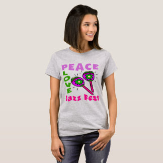 T-shirt Peace Love Jazz Fest