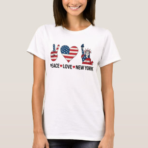 T-shirt Peace Love New York