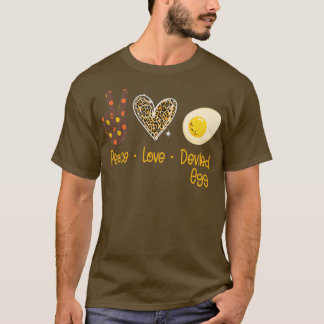 T-shirt Peace love Oeuf défiguré