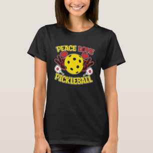 T-shirt Peace Love Pickleball Player Humour