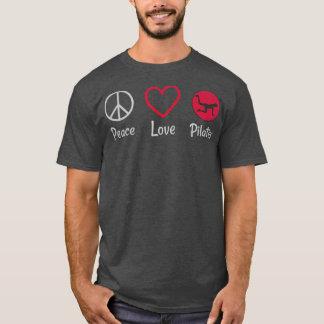 T-shirt Peace Love Pilates Pilates Lover I Love Pilates 1