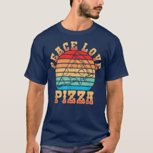 T-shirt Peace Love Pizza Lovers I Love Pizza377