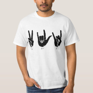 T-shirt peace love roche t shirt