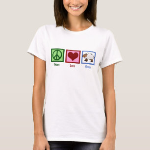 T-shirt Peace Love Sheep