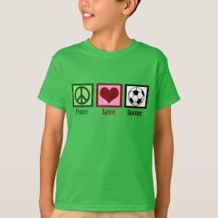 T-shirt Peace Love Soccer