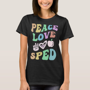 T-shirt PEACE LOVE SPEED Retro Éducation Spéciale Super Sc