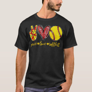 T-shirt Peace Love Tennis Mignonne Pour Femmes Ado Petite