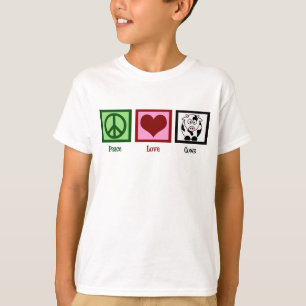 T-shirt Peace Love Vaches Enfants
